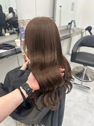 カラー 透ける透明感カラー 🤍anju🎀のヘアスタイル