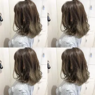 カラー ショート/ボブ/ 白髪ぼかし/しんやのヘアスタイル