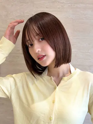 ショート カラー PULSE yokohama所属・ボブ/韓国レイヤー /髪質改善/横浜駅のヘアスタイル