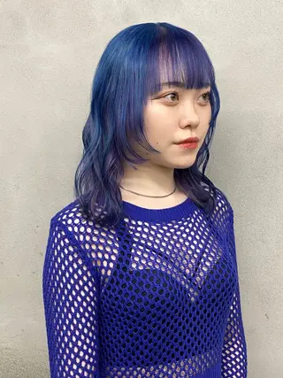 セミロング カラー 柏 デザインカラー/ レイヤー🐣シオリのヘアスタイル