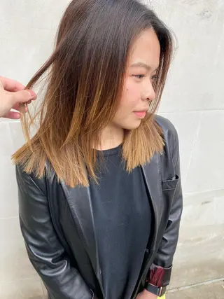 ミディアム ショート、ボブ専門 オサナイのヘアスタイル