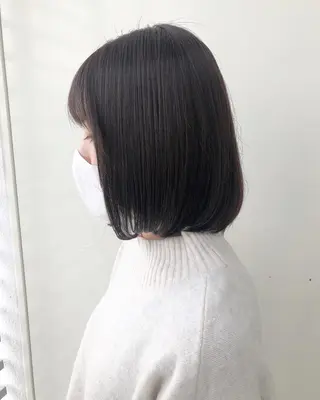 ミディアム カラー 韓国🇰🇷レイヤー 映える顔周り🩷のヘアスタイル