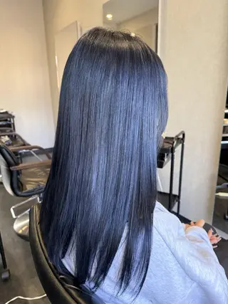 セミロング 髪質改善⚡️カラー 🍀武久 誠🍀のヘアスタイル