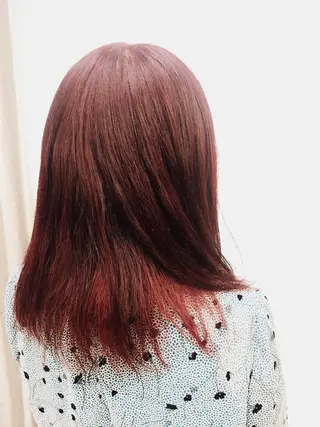 セミロング Gemini代表 Maedaのヘアスタイル