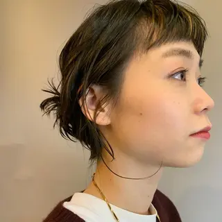 ミディアム カラー パーマ tension 【テンション】のヘアスタイル