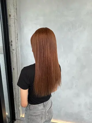 ロング カラー 暖色/ハイトーン/ カラー/HBLのヘアスタイル