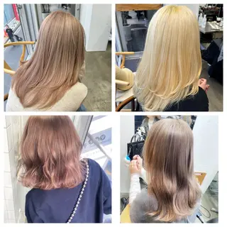 ミディアム カラー SALOWIN新宿三丁目【サロウィン】所属・レイヤー🔶髪質改善 🔶透明感カラー青木のヘアスタイル