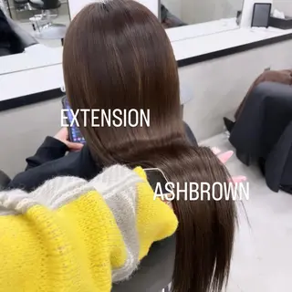 ロング カラー エクステ🩵ブリーチ 韓国ヘア🩵KAEのヘアスタイル