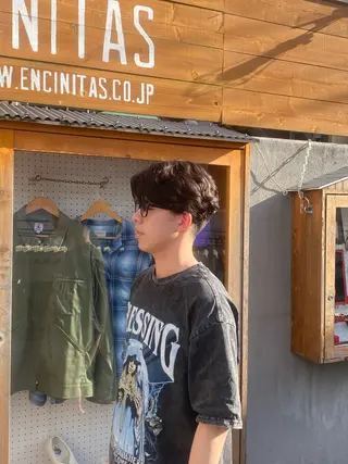 カラー パーマ ヘアアレンジ メンズ 🌱エシカル🌱 松原大将のヘアスタイル