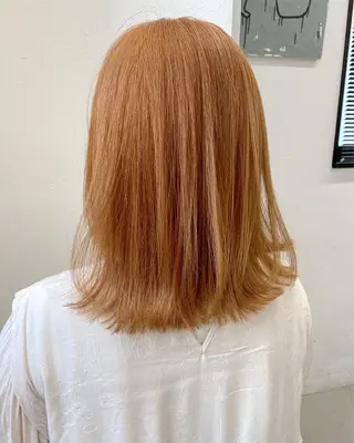 セミロング カラー 🧸艶々韓国ヘア 🧁mizunaのヘアスタイル