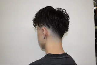 ショート パーマ メンズ Kazu-hair 比治山店所属・佐々木 歩夢のヘアスタイル