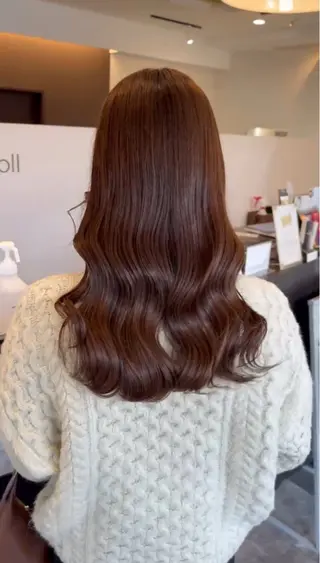 セミロング カラー grandoll本店所属・葛城 咲羽のヘアスタイル