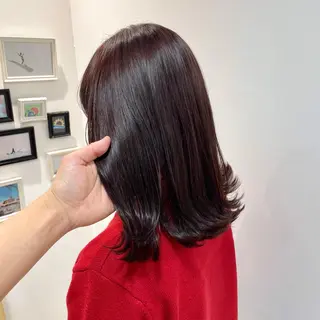 セミロング カラー 💫小顔カット TAROのヘアスタイル