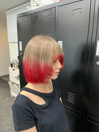 ショート カラー 韓国ヘア🖤/透明感 shihoのヘアスタイル