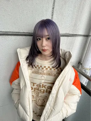 セミロング カラー 【.ico】心斎橋 飛田ゆうきのヘアスタイル