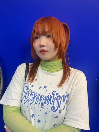 セミロング カラー @kyoniyy KYONIのヘアスタイル