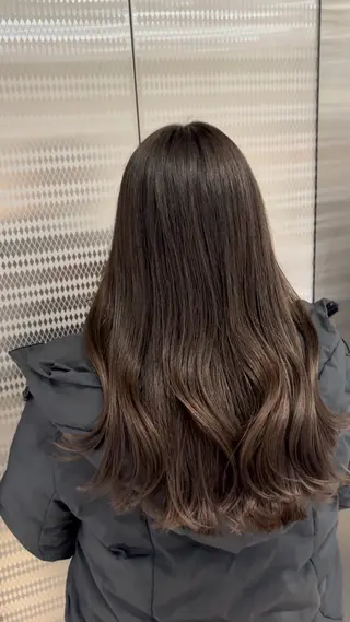 セミロング カラー CHAINON×FeM#所属・名駅/sHiHo/透 明感カラー✨🎀/のヘアスタイル
