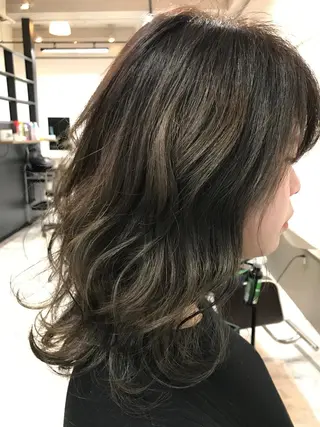 ミディアム カラー GiseL天神カラー 髪質改善/ブリーチのヘアスタイル