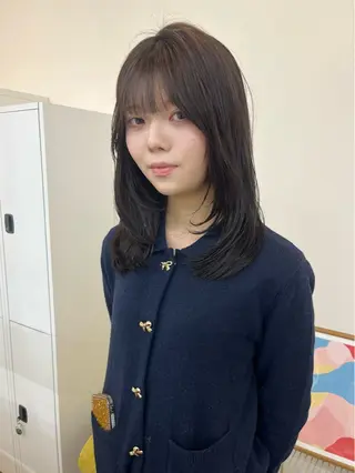 ミディアム yuka/ロング/ レイヤーカットモデルのヘアスタイル