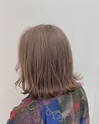 ミディアム カラー ヘアアレンジ メンズ キッズ ネイル マツエク・マツパ 💕トレンドうる艶髪 💕TUNE銀座のヘアスタイル