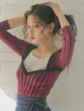 ヘアアレンジ 束感まつぱ🥑🤍 NATUKI🤍のマツエク・マツパデザイン