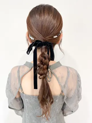 ヘアアレンジ miho 🫧sheerカラーのヘアスタイル