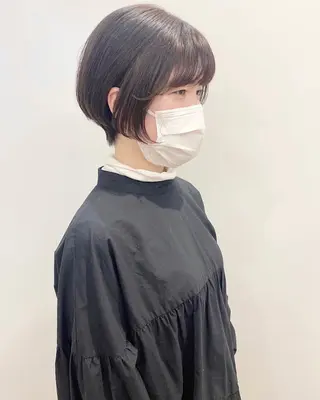 ミディアム 石山 /切りっぱなしボブのヘアスタイル