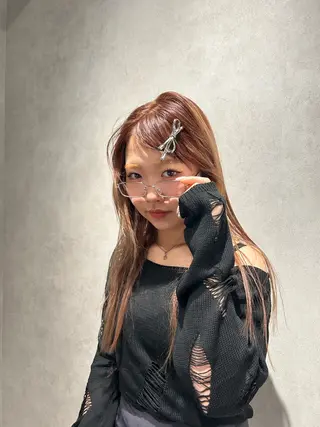 ロング カラー ayano/パーマ/ 暖色カラーのヘアスタイル