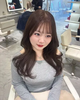 ロング カラー ParveMix🎀 稲垣詞葉のヘアスタイル