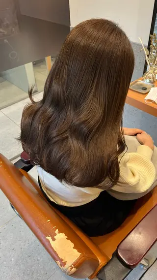 セミロング カラー classic 新横浜所属・大人girly🛋️ 🤍yukakoのヘアスタイル