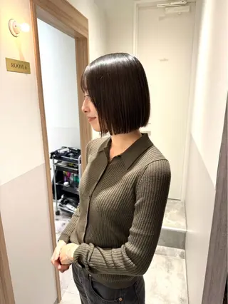 ショート カラー 田中大星 /ボブ 縮毛矯正のヘアスタイル