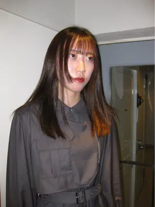 セミロング 今井 香奈恵のヘアスタイル