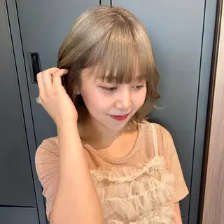 ミディアム カラー suri-ru hair【スリールヘアー】所属・FURUSAWA AOIのヘアスタイル