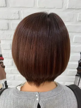 ショート パーマ 【センターパート/ マッシュ】ryokaのヘアスタイル