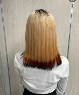 ミディアム カラー よしえ /心斎橋美容室のヘアスタイル