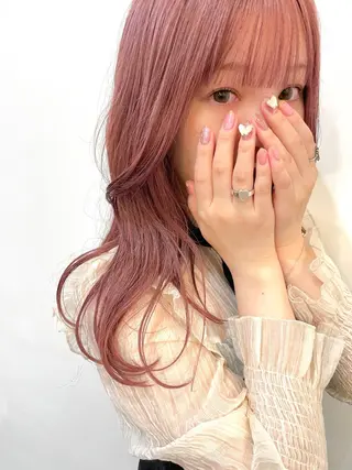 セミロング 【arc】Ruri コテ巻き風パーマのヘアスタイル