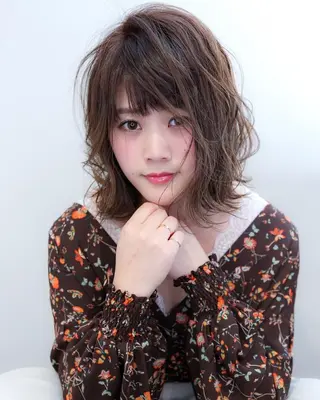 カラー ロング ブリーチ/ヘアケア/ 艶髪/イギチハルのヘアスタイル