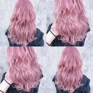 ロング カラー ヘアアレンジ メンズ キッズ 💟Chloe原宿店 🩶ハイトーンのヘアスタイル