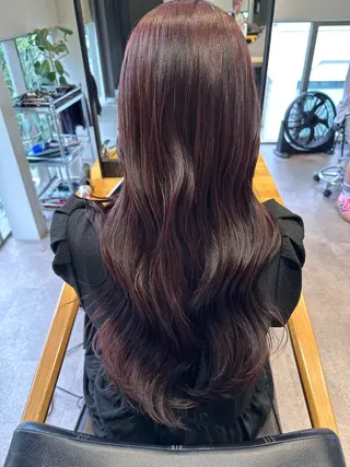 ロング カラー 韓国風/オシャレ /縮毛矯正/滝口琴未のヘアスタイル