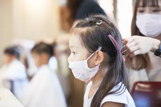 キッズ 遠藤 優里のヘアスタイル