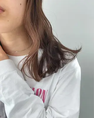 ミディアム カラー momo所属・メンズヘアメイク 🩵Mayuki🩵のヘアスタイル