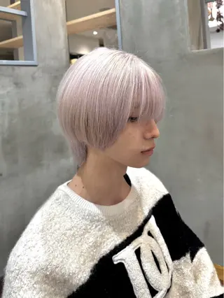 カラー メンズ hono🐬カラー 特化/ハイトーンのヘアスタイル