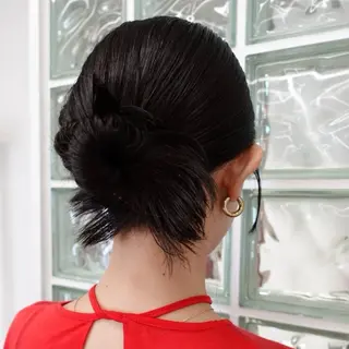 ミディアム ヘアアレンジ 🌐サトウ リョウ🌐のヘアスタイル