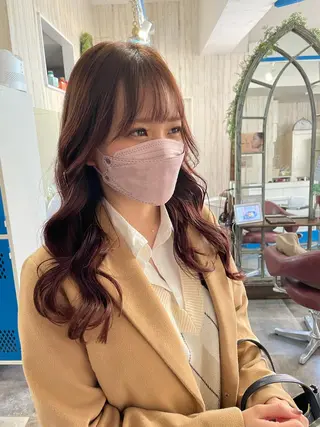 ロング カラー 韓国ヘア/レイヤー/ 暖色カラー/ Aiのヘアスタイル