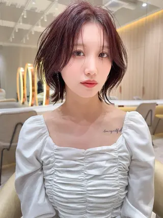 ショート カラー レイヤー❣️縮毛矯正 川村利幸のヘアスタイル