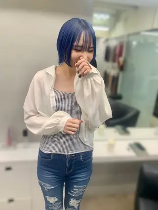 ショート カラー ヘアアレンジ 個性爆弾💣 ダブルカラー/ゆかのヘアスタイル