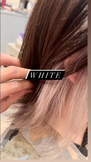 カラー BEEST所属・ate 【暖色/ハイトーン】のヘアスタイル