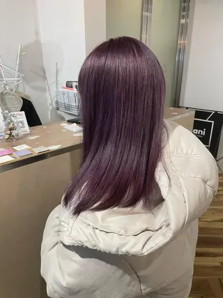 セミロング カラー lani hair salon所属・SHOTO ハイトー ン/デザインカラーのヘアスタイル