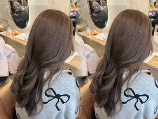 セミロング 橋本 りくのヘアスタイル