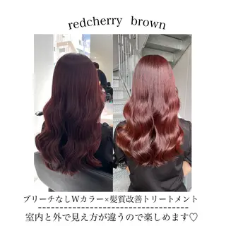 セミロング カラー ヘアアレンジ Ella所属・nana【艶髪】/ レイヤー/縮毛矯正のヘアスタイル